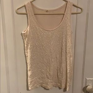 J Crew Sequin Tank 𝚃𝚘𝚙